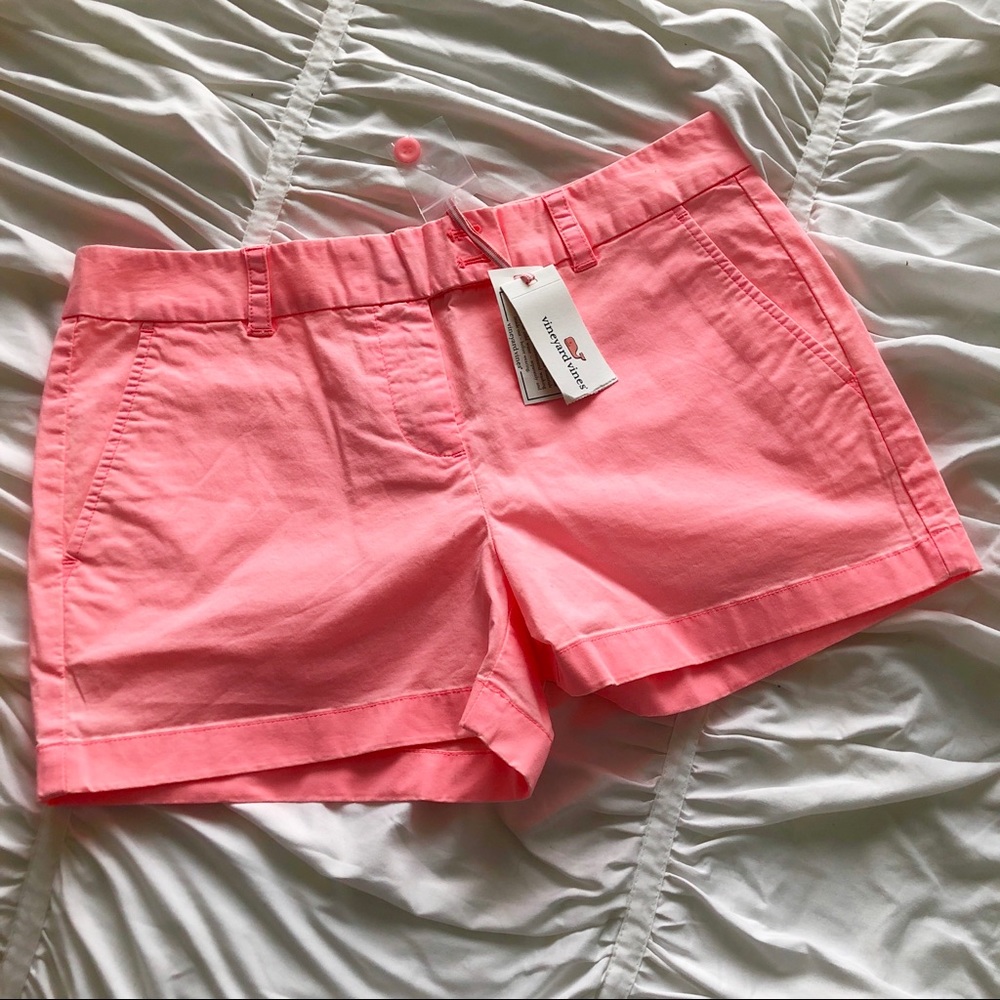 Vineyard Vines Pink Dayboat Shorts.